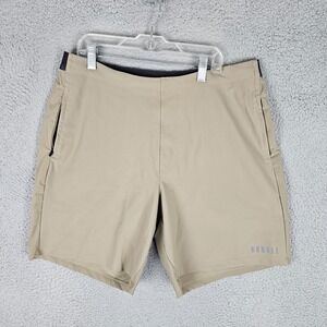 NOBULL Athletic Shorts Men's XL Nylon Stretch Cross-Training Zip Pockets